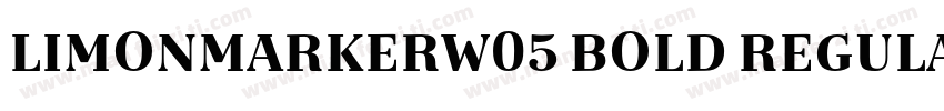 LimonMarkerW05 Bold Regular字体转换